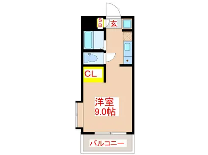 URBANLIFE東邦ビル(ワンルーム/3階)の間取り写真