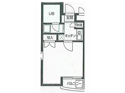 プレール椎名町(ワンルーム/5階)の間取り写真