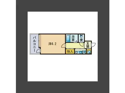 ピュアドーム大濠アクレーム(1K/3階)の間取り写真