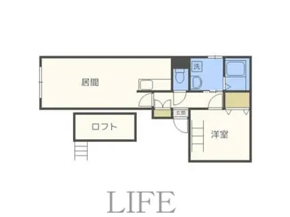 ディマーネ(1LDK/1階)の間取り写真