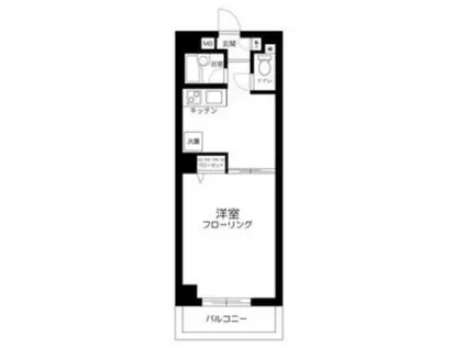 PRUNUS南大井(1K/1階)の間取り写真