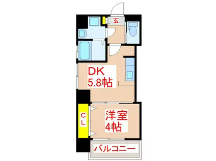 LCPLACE FUNATSU(1DK/10階)の間取り写真