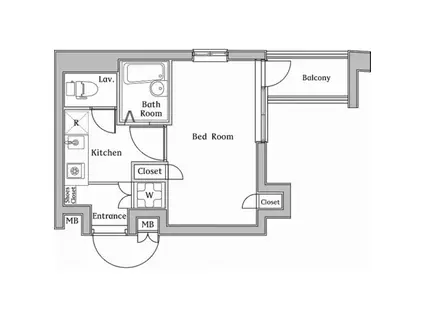 FORTISII(1K/3階)の間取り写真