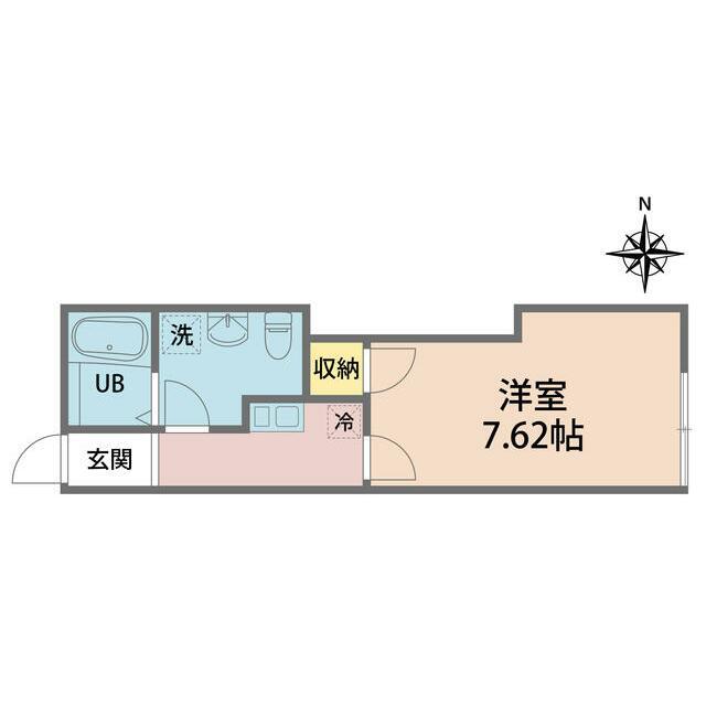 シェモア伊勢原(1K/2階)の間取り写真