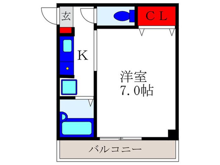 CASA VIENTO(1K/3階)の間取り写真
