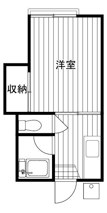 グリーンハイツコバクラ(1K/1階)の間取り写真