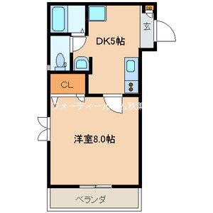 イルグランディ(1DK/3階)の間取り写真