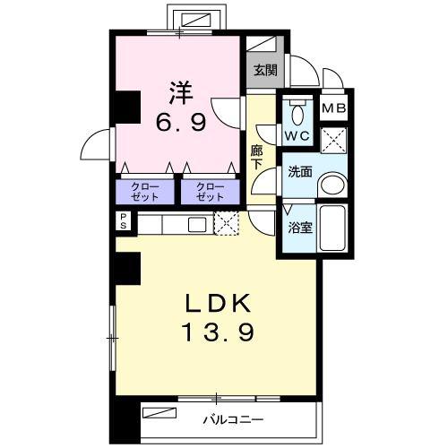 ベル・アビタシオン(1LDK/3階)の間取り写真