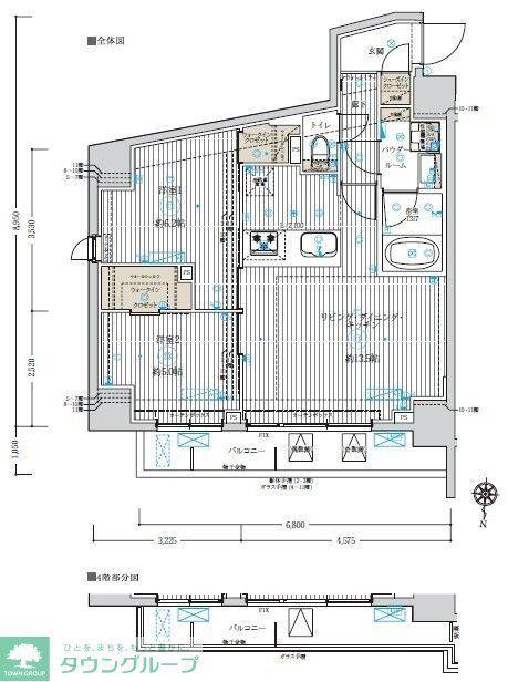 フュージョナル五反野DUE(2LDK/5階)の間取り写真