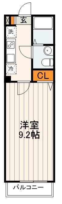 SKY ROKUCHO(1K/5階)の間取り写真