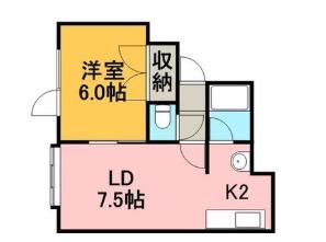 パストラーレ(1LDK/3階)の間取り写真
