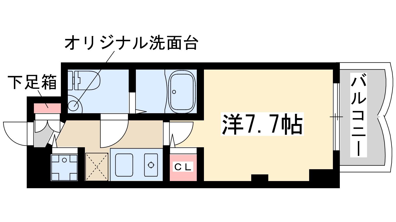 セレニテ新大阪弐番館(1K/6階)の間取り写真