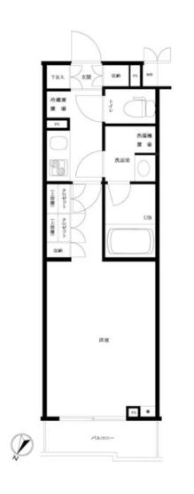ルーブル小竹向原参番館(1K/3階)の間取り写真