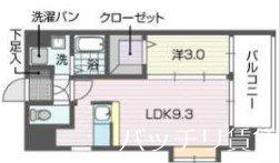 プログレッソ高宮(1LDK/5階)の間取り写真