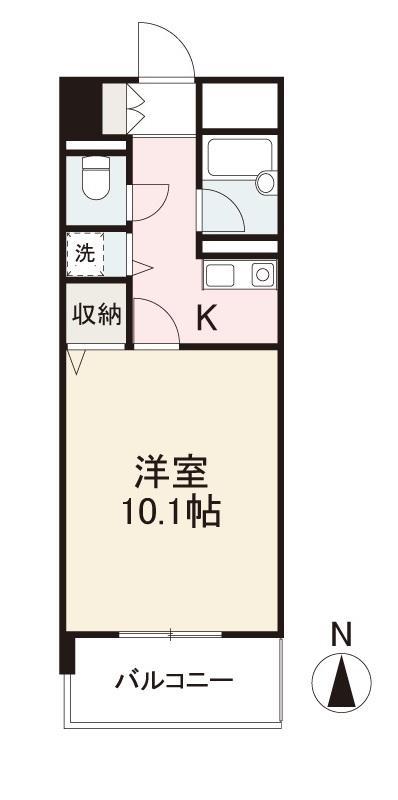 エンスエニョ21ビル(1K/6階)の間取り写真