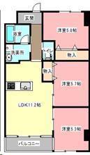 アルコリバーサイド(3LDK/B1階)の間取り写真