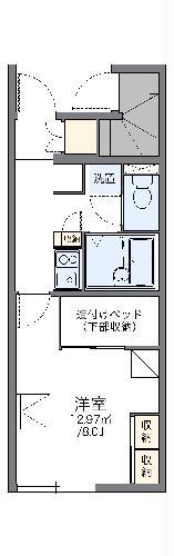 レオパレス華庄(1K/1階)の間取り写真