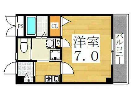 アクシオ花園(1K/3階)の間取り写真