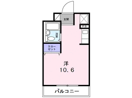 ヴァリエファジマンション(2LDK/3階)の間取り写真
