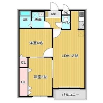 COMFORT812(2LDK/2階)の間取り写真