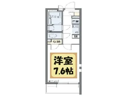 MIRAI(1K/2階)の間取り写真