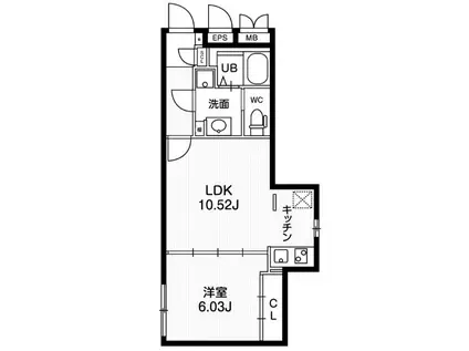 PASEO文京茗荷谷 PASEO文京茗荷谷(1LDK/4階)の間取り写真