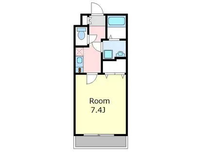 STELLA HOUSE(1K/3階)の間取り写真