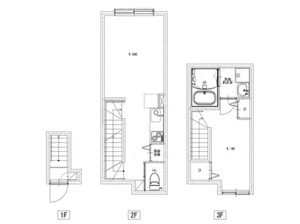 ソルナクレイシア荻窪III(1DK/1階)の間取り写真