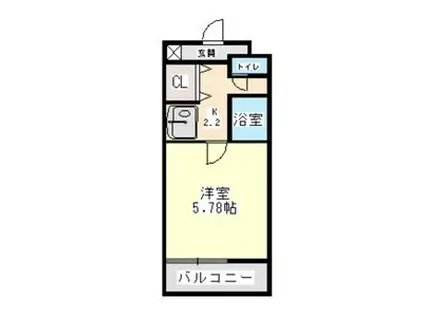 ライブリー共和(1K/1階)の間取り写真