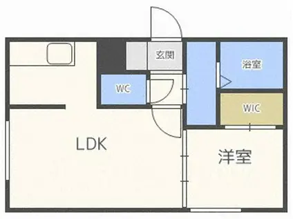 LE SOLEIL DE MARUYAMA(1LDK/3階)の間取り写真