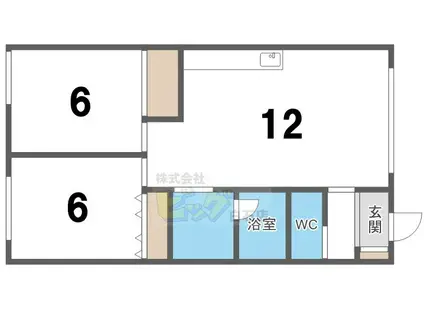 ハイツ本郷通(2LDK/3階)の間取り写真