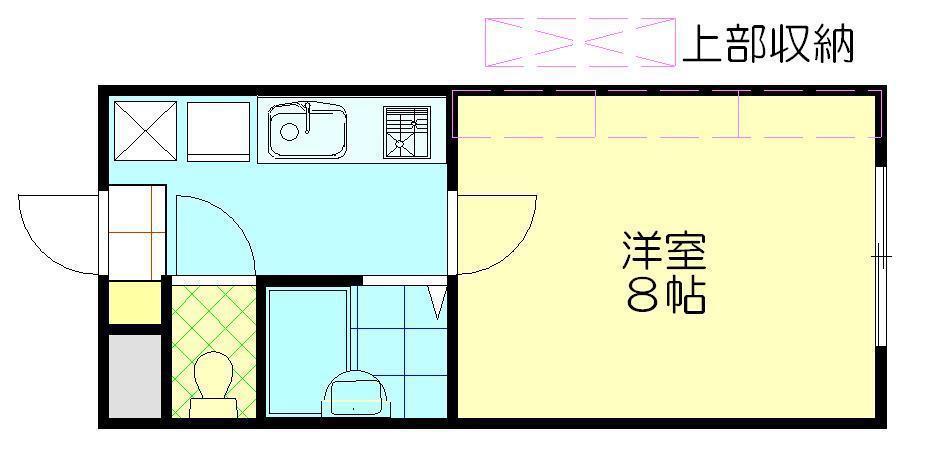 モア・メゾン高陽(1K/3階)の間取り写真