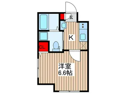 コート関町北(1K/3階)の間取り写真