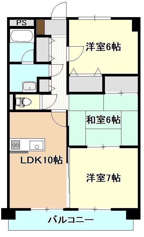 ベロウ蔵(3LDK/4階)の間取り写真