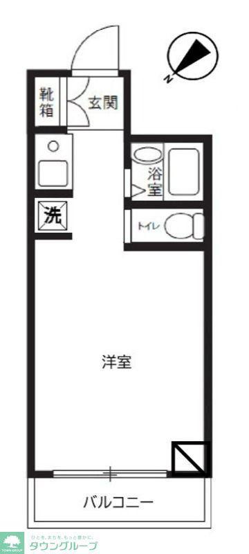 ウィンベルソロ西川口第10(ワンルーム/9階)の間取り写真