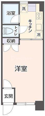 メゾンドベル(1K/1階)の間取り写真