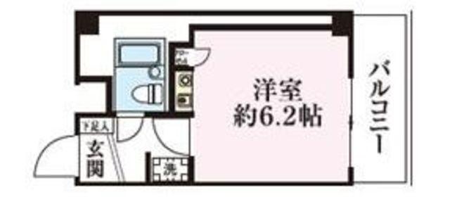 DKハイム(1K/3階)の間取り写真