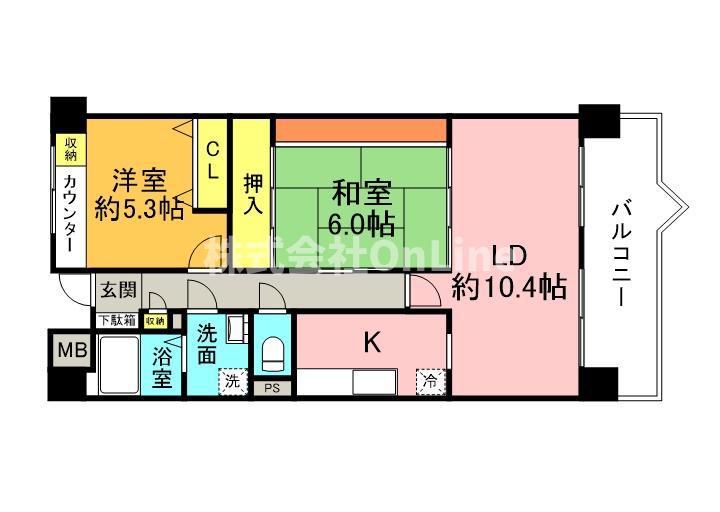 アイレックスプラザ(3LDK/5階)の間取り写真