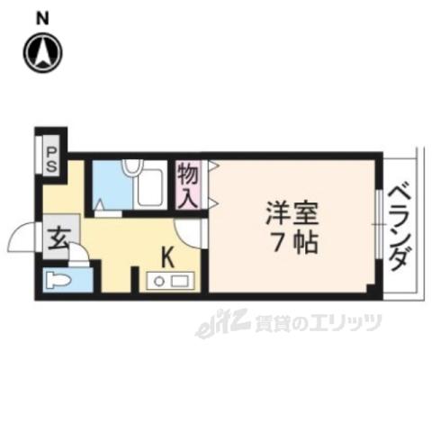 SOLEIL 春日(1K/3階)の間取り写真