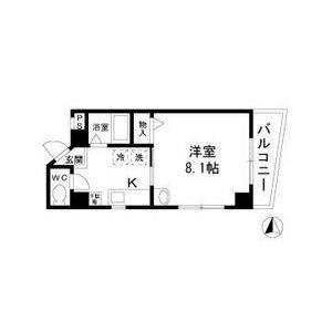 サンセイハイツ桜山(1K/7階)の間取り写真