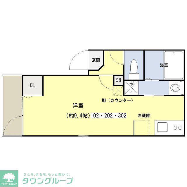 グランコンフォール本千葉Ⅰ(ワンルーム/1階)の間取り写真