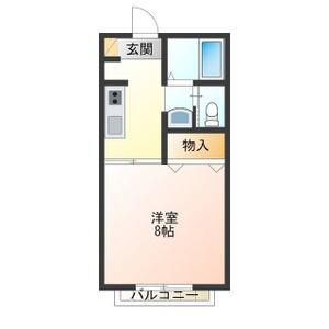 タウンコートA(1K/1階)の間取り写真