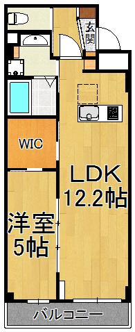 ヴェルージュ(1LDK/3階)の間取り写真