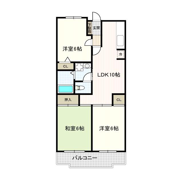 ウインダム宮前(3LDK/5階)の間取り写真