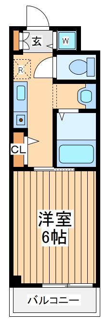 アクシオ(1K/1階)の間取り写真