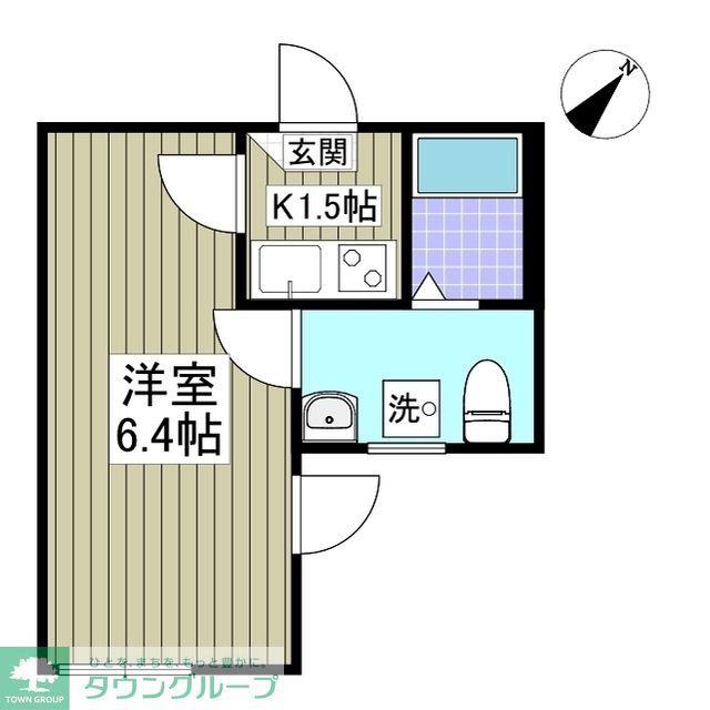 ライズ梅島(1K/3階)の間取り写真