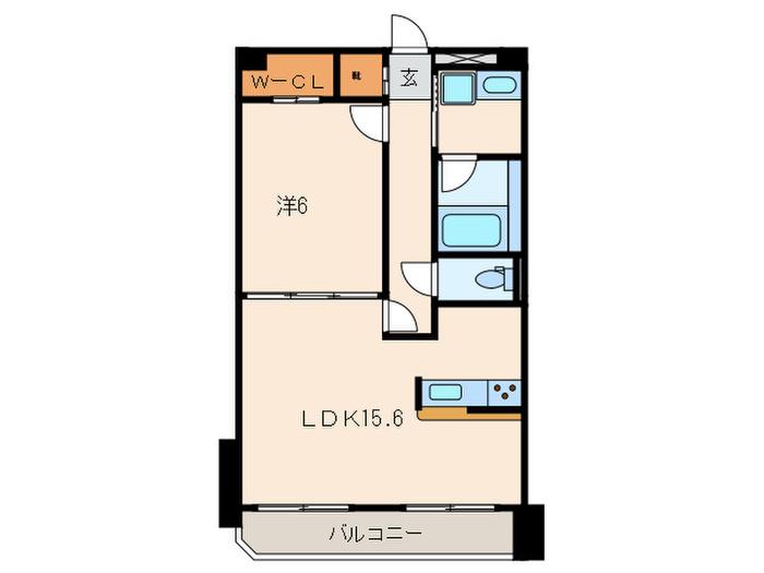 プレミアノッツェ祐天寺(1LDK/2階)の間取り写真