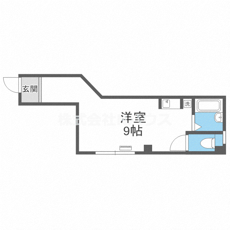 SOHO小路(ワンルーム/4階)の間取り写真