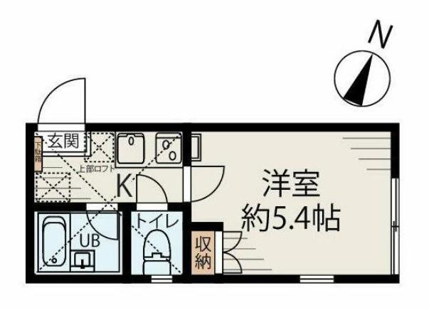 ウィンガーデン川和町A棟(1K/1階)の間取り写真