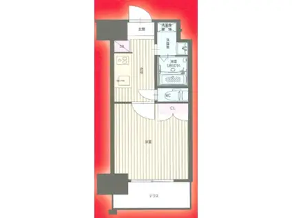 CLUB ORIENT NO.122 NISSEKI STREET(1K/14階)の間取り写真